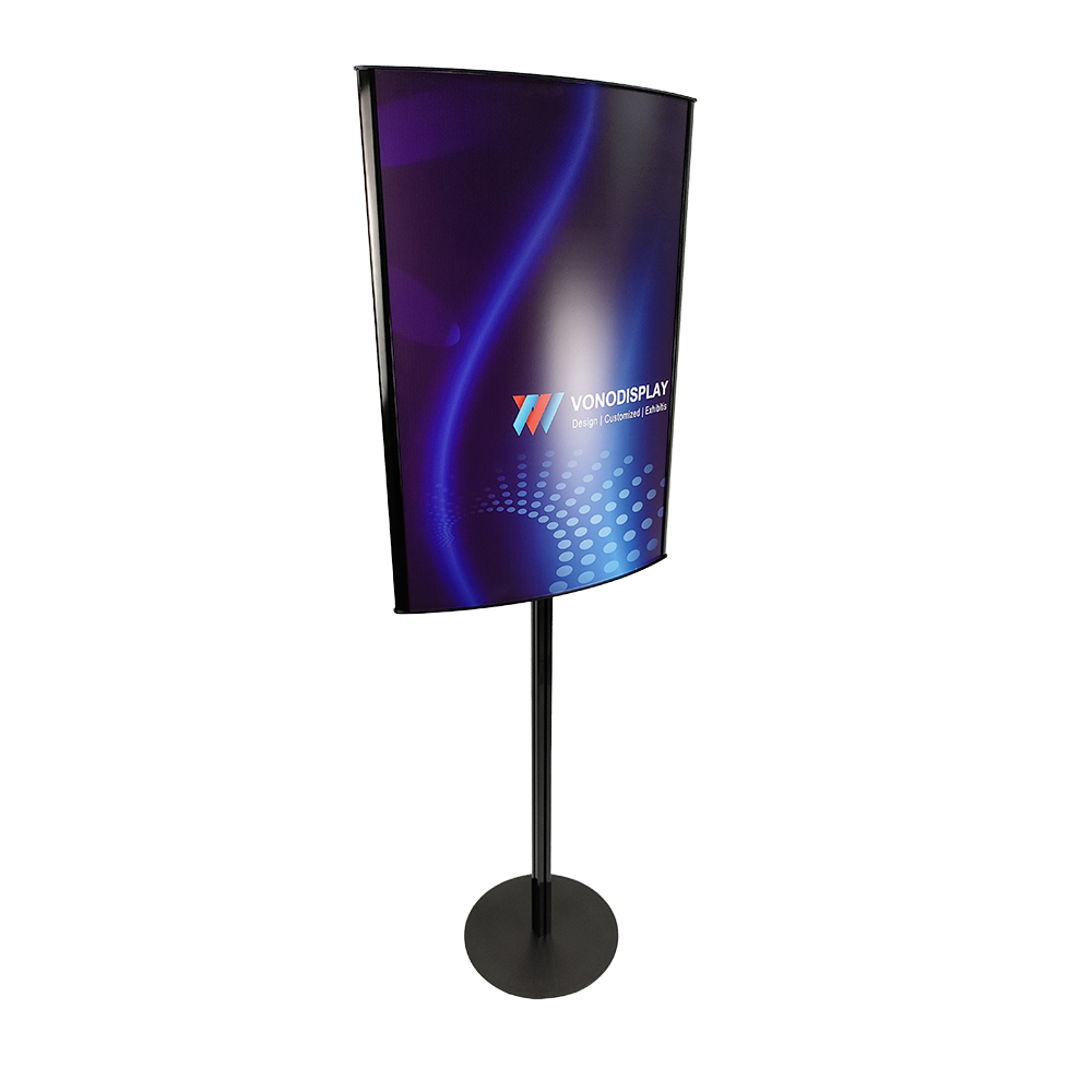 Double Sided Convex Sign Floor Stand 