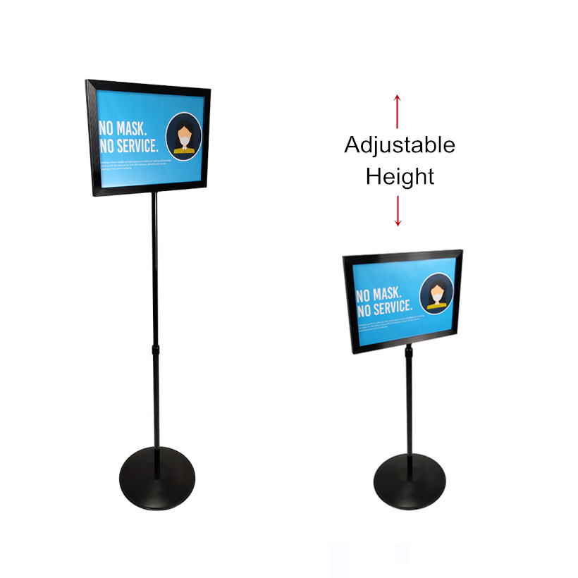 Adjustable Height Sign Floor Stand